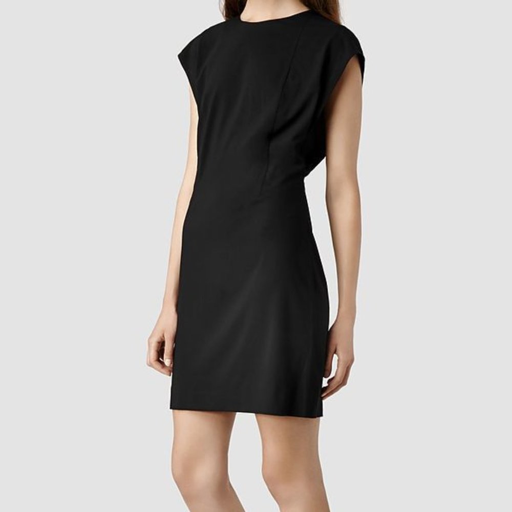ALL SAINTS - Reyla Black Sheath Mini Dress - $225 - Size 6
